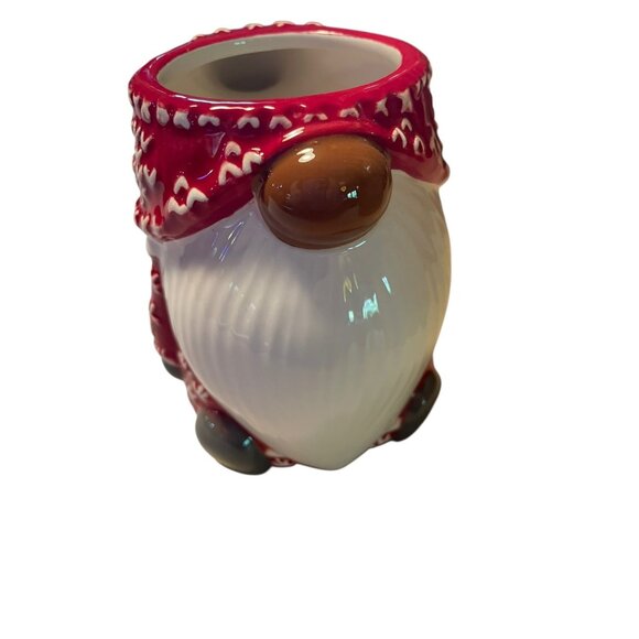 Pottery Barn  Set of 4 Red Fig Sweater Gnome Mugs Winter Christmas Holidays - Picture 2 of 10